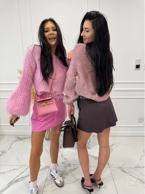 Brudny ciemny róż sweter oversize KSAWERY 06,52,19 - photo #24