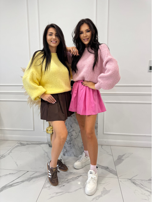 Pudrowy róż sweter oversize Ksawery 06 - photo #2