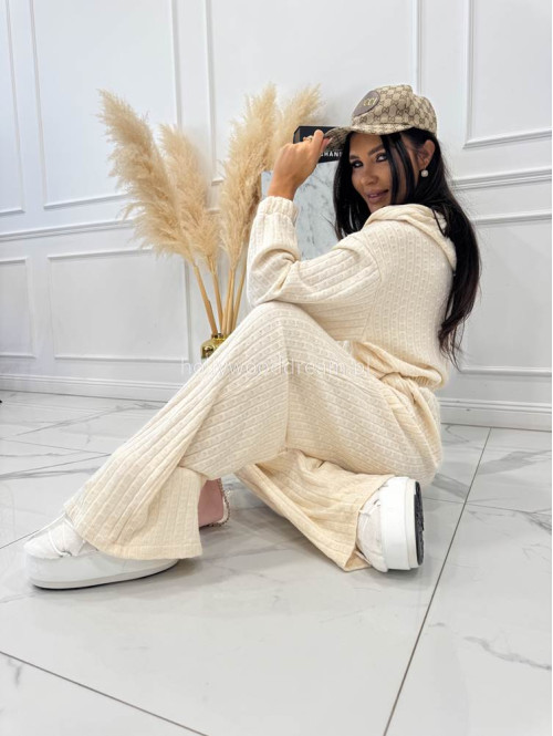 Kremowy kombinezon o warkoczowym splocie ASPEN 183 - photo #13