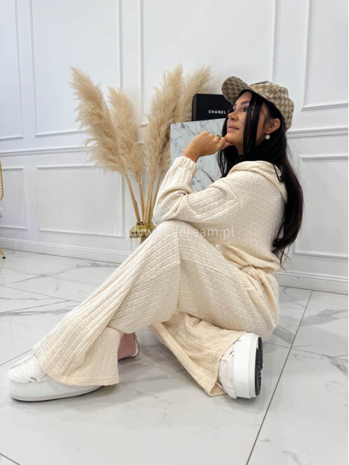 Kremowy kombinezon o warkoczowym splocie ASPEN 183 - photo #14