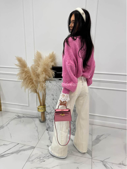 Różowy sweter oversize Ksawery 06 - photo #16