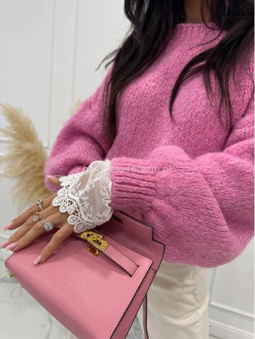 Różowy sweter oversize Ksawery 06 - photo #20